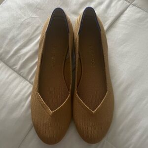 Rothy’s “The Flat” in camel size 12
